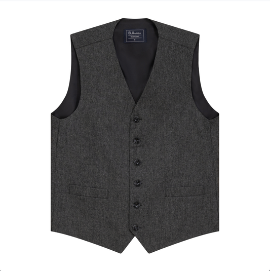 Men's | BLU By Polifroni | VST206 | 50% Wool 50% Silk Vest | Grey