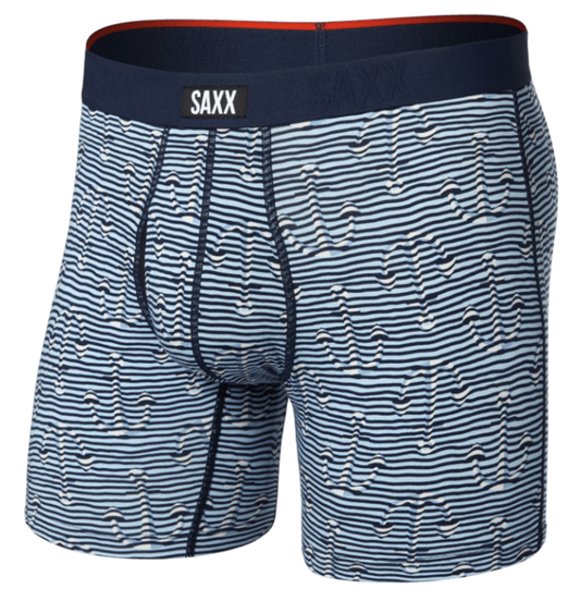 Men's | Saxx | SXVX24F | Vibe Xtra Soft Comfort Boxer Brief Fly | Anchor Stripe / Blue