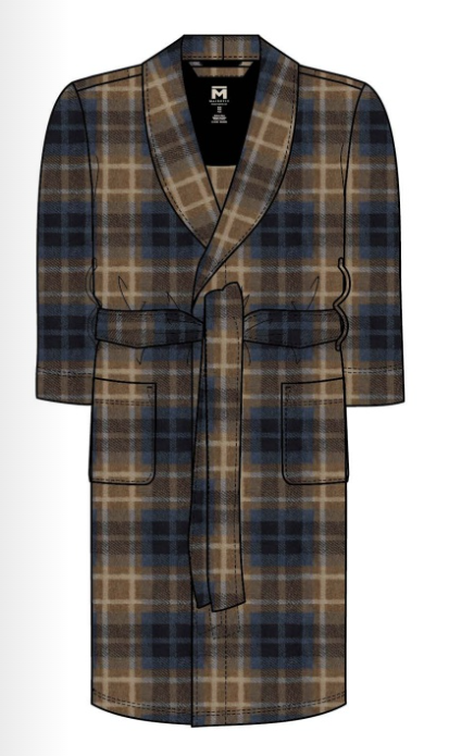 Men's | Majestic | 13222110 | Smoky Mountain Plush Shawl Robe | Sienna