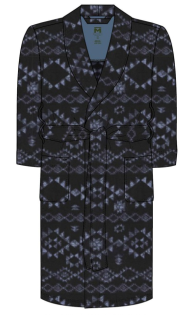 Men's | Majestic | 12824110 | Posh Plush Shawl Robe | Blue