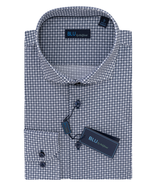blu dress shirts Wrinkle-Free Dress Shirt
