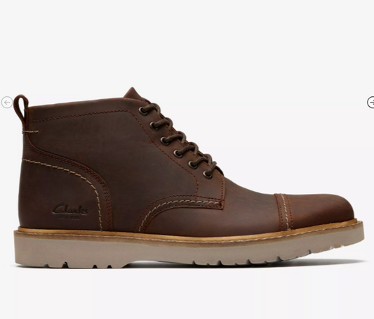 Men's | Clarks | Weltridge Zip | Tan Leather