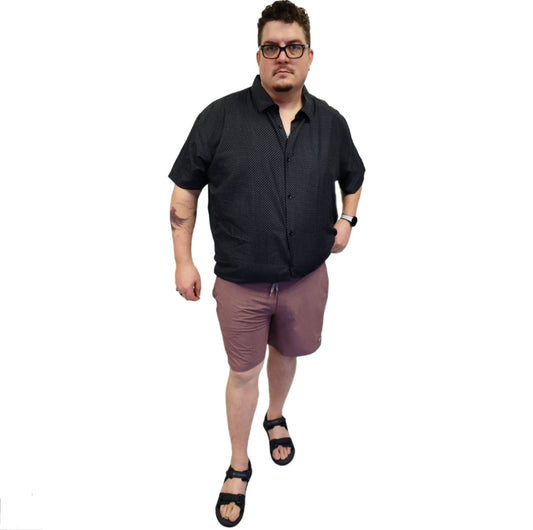 Men's | Black Ice | S2BI4225 | Button Down SS O/S | Black