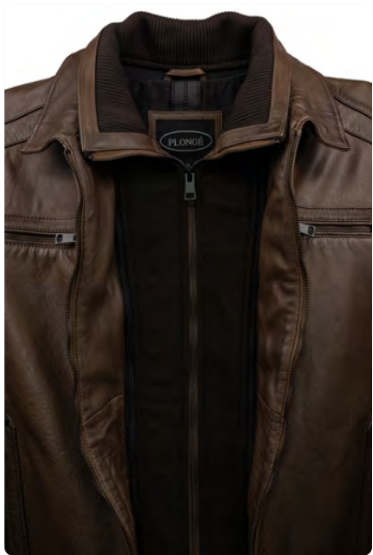 Men's | Plonge | 40583 | Leather Jacket | Distressed Brown