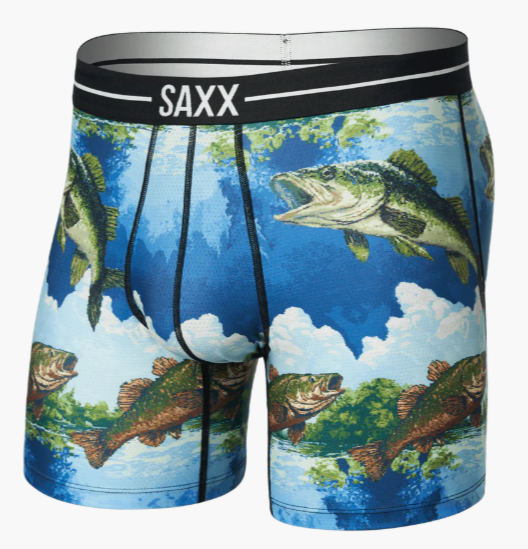 Men's | Saxx | SXPP2VX | Volt Breathable Mesh Boxer Brief 6" |  Bitmap Big Mouth / Multi