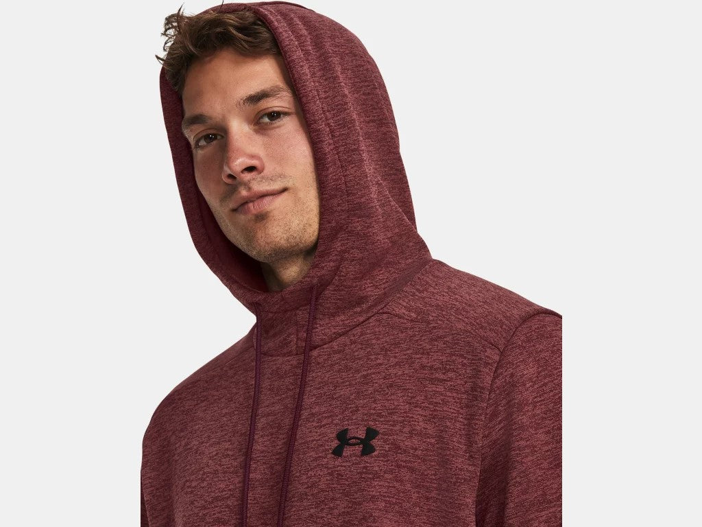 Men's | Under Armour | 1373354-600 | Armour Fleece® Twist Hoodie | Dark Maroon / Black