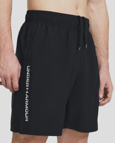Men's | Under Armour | 1383356-001 | Tech™ Woven Wordmark Shorts | Black / White