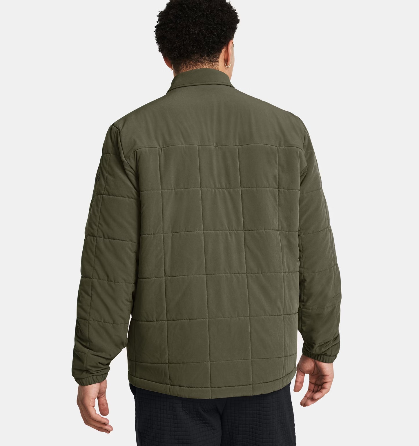 Men's | Under Armour | 1387030-390 | Expanse Quilted Shacket | Marine OD Green / Baroque Green