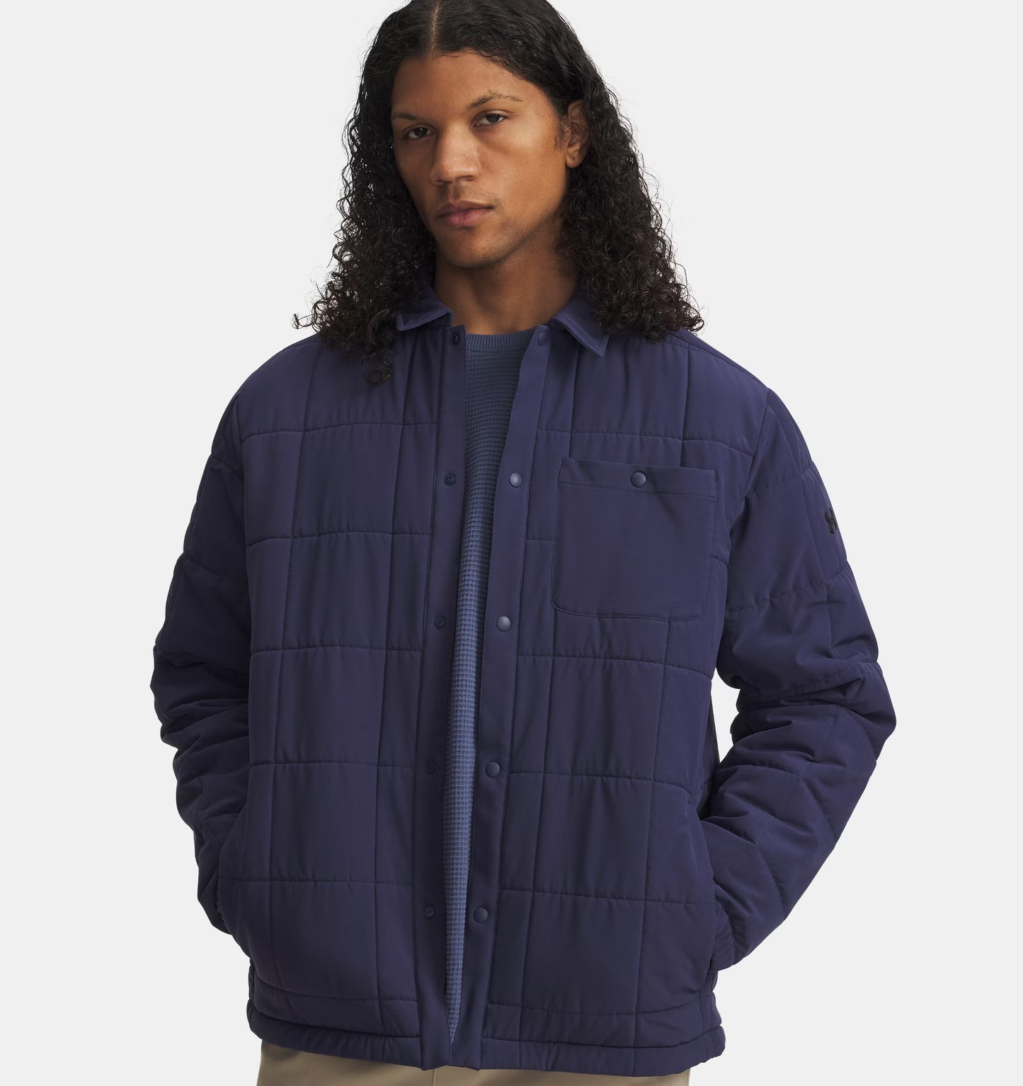 Men's | Under Armour | 1387030-403 | Expanse Quilted Shacket | Navy