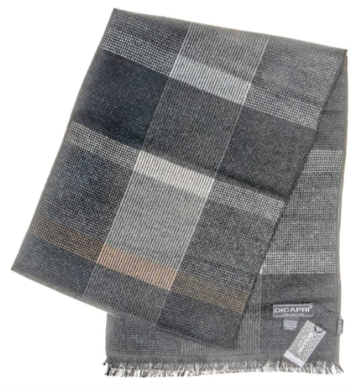 Men's | Dicapri | VS-39 | 100% Viscose Scarf | Grey/Tan