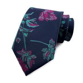 Men's | H. R. Lash Tie | YU-M02 | Navy/Pink Flower