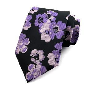 Men's | H. R. Lash Tie | YU-M06 | Purple Flower