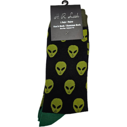 H.R. Lash | FS144 | Fun Socks | Alien Head 2