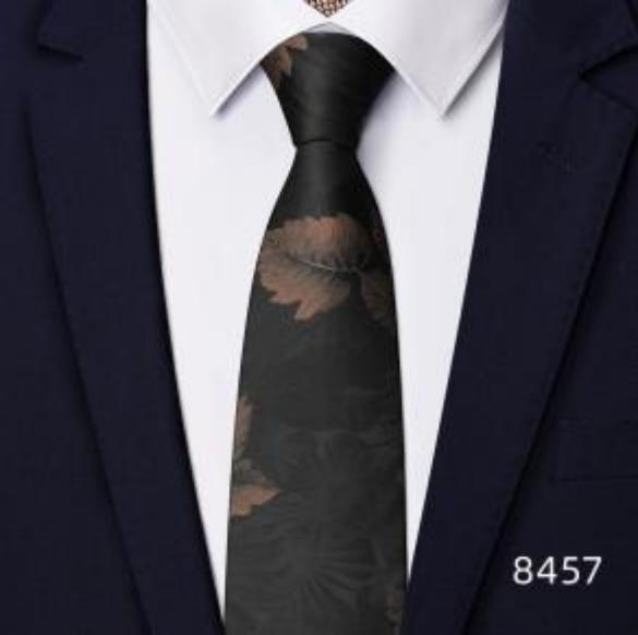 Men's | H. R. Lash Tie | 8457 | Brown Leaf