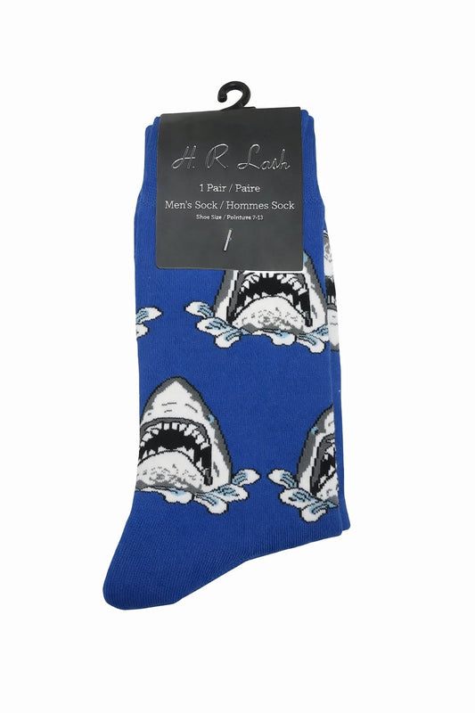 H.R. Lash | FS370 | Fun Socks | Shark Heads
