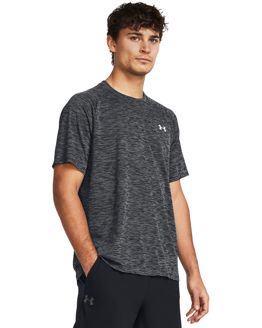 Men's | Under Armour | 1382796-001 | Tech™ Textured Short Sleeve | Black / White