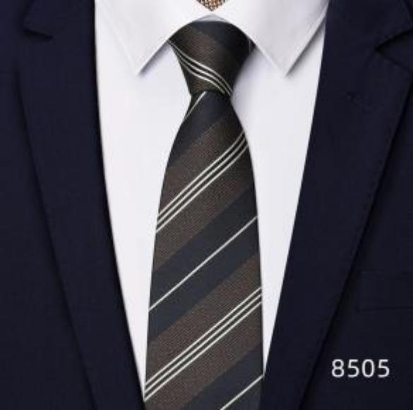 Men's | H. R. Lash Tie | 8505 | Black/Brown Stripe