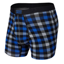 Load image into Gallery viewer, Men&#39;s | Saxx | SMBM35 | Vibe Boxer Brief | Blue Flannel Check