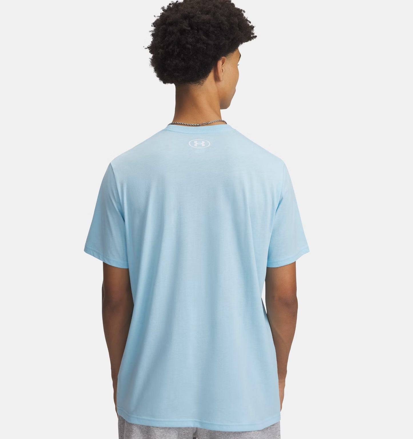 Men's | Under Armour | 1382911-494 | UA Logo Short Sleeve | Stream / White
