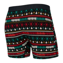 Load image into Gallery viewer, Men&#39;s | Saxx | SXBB30F | Ultra Boxer Brief Fly | Holiday Sweater / Black