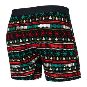 Men's | Saxx | SXBB30F | Ultra Boxer Brief Fly | Holiday Sweater / Black