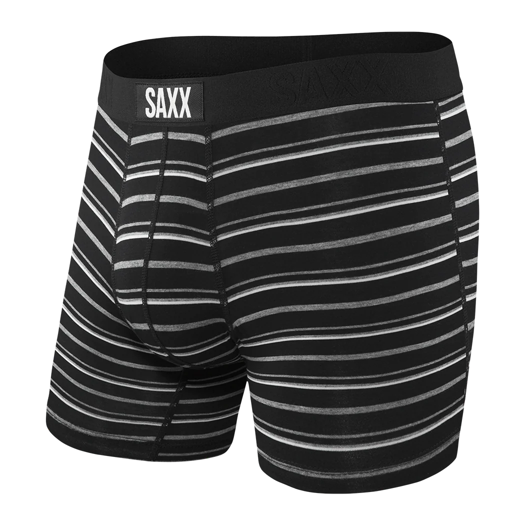 Men's | Saxx | SMBM35 | Vibe Boxer Brief | Black Coast Stripe