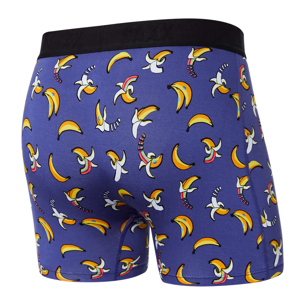 Men's | Saxx | SMBM35 | Vibe Boxer Brief | Rainbow Bananas / Navy