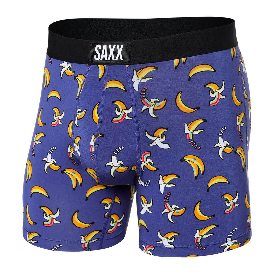 Men's | Saxx | SMBM35 | Vibe Boxer Brief | Rainbow Bananas / Navy