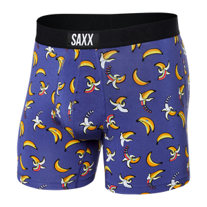 Men's | Saxx | SMBM35 | Vibe Boxer Brief | Rainbow Bananas / Navy