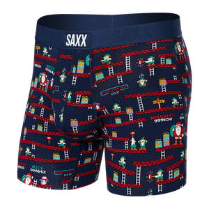 SAXX Men's Ultra Boxer Brief Underwear - Fired Up Turbulence
