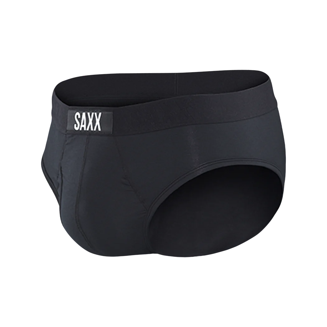 Men's | Saxx | SXBR30F | Ultra Super Soft Brief Fly | Black/Black