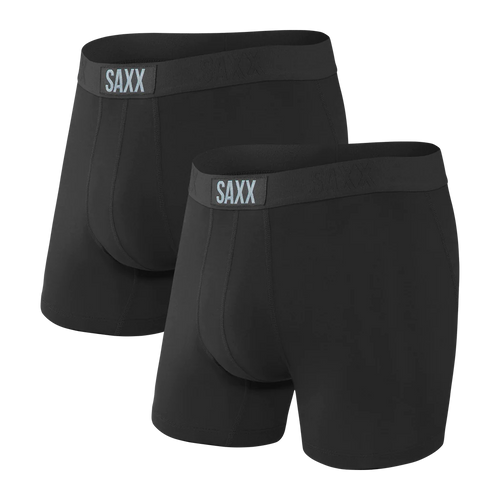 Men's | Saxx | SXPP2V | 2 Pack | Vibe Boxer Brief | Black/Black
