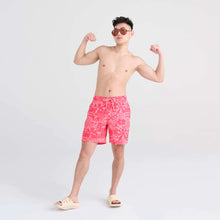 Load image into Gallery viewer, Men&#39;s | Saxx | SXSW04L | OH BUOY Swim Shorts 7&quot; | East Coast- Hibiscus