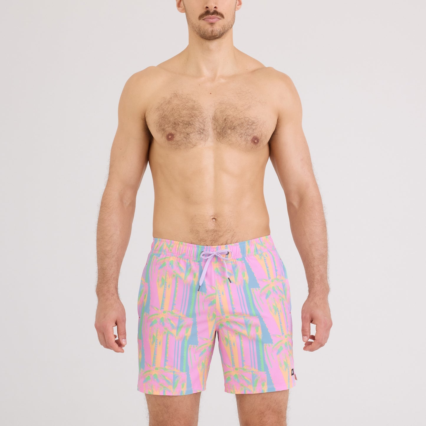 Men's | Saxx | SXSW04L | OH BUOY 2N1 Volley 7" | Optic Tropical / Multi