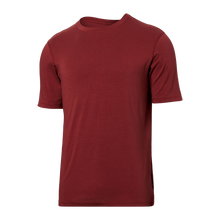 Load image into Gallery viewer, Men&#39;s | Saxx | SXTS82 | Drop Temp Cooling Cotton Crew Neck Short Sleeve | Red Clay