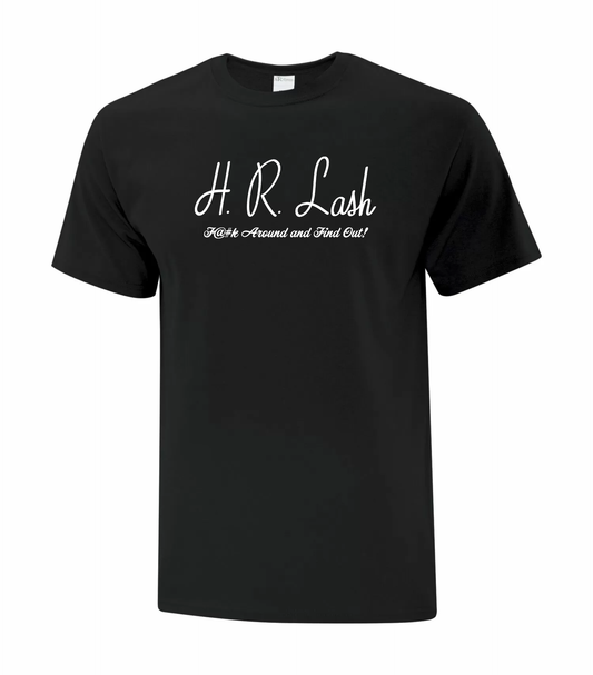 Men's  | H.R. Lash | Anti-Theft Slogan T-Shirt | Black