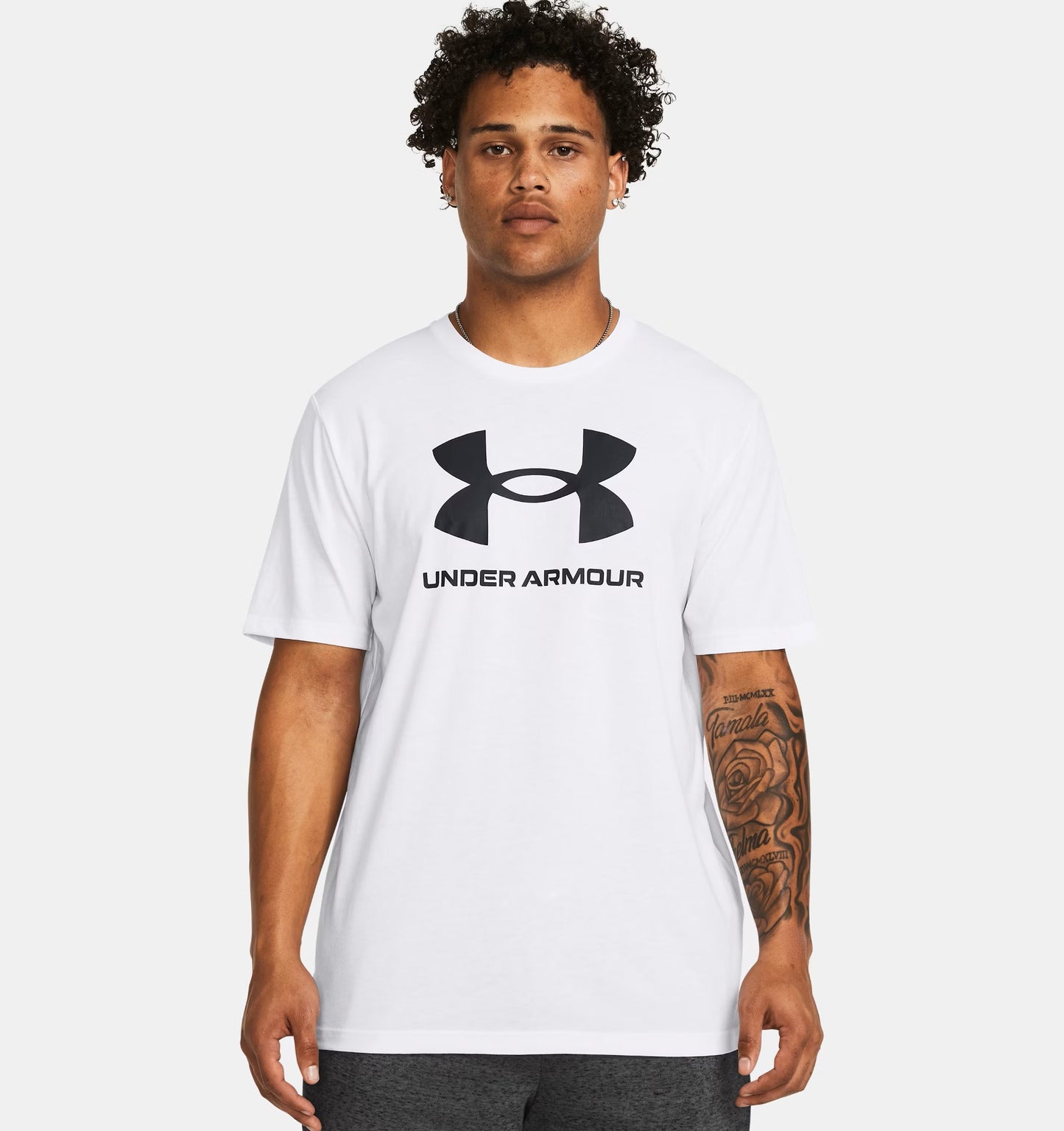 Men's | Under Armour | 1382911-100 | UA Logo Short Sleeve | White / Black
