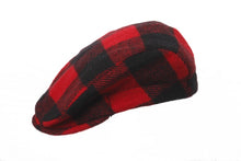 Load image into Gallery viewer, Men&#39;s | Crown Cap | 1-227CB/302 | Buffalo Check Ivy Cap | Red/Black