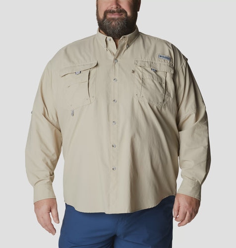 Men's | Columbia | 1011622 - 160 |PFG Bahama™ II Long Sleeve Shirt - Big | Fossil
