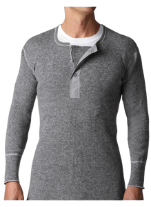 Men's | Stanfield's | 1315 | Heavy Weight Wool | Long Sleeve Shirt | Grey