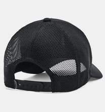 Load image into Gallery viewer, Men&#39;s | Under Armour | 1361534 | Blitzing Trucker Hat | Black / Pitch Gray
