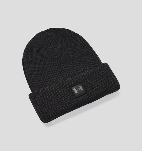 Men's | Under Armour | 1373092 | ColdGear® Infrared Halftime Ribbed Beanie | Black