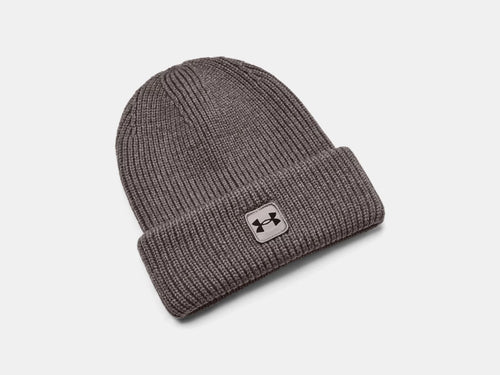 Men's | Under Armour | 1373092 | ColdGear Infrared Halftime Ribbed Beanie | Fresh Clay / Black