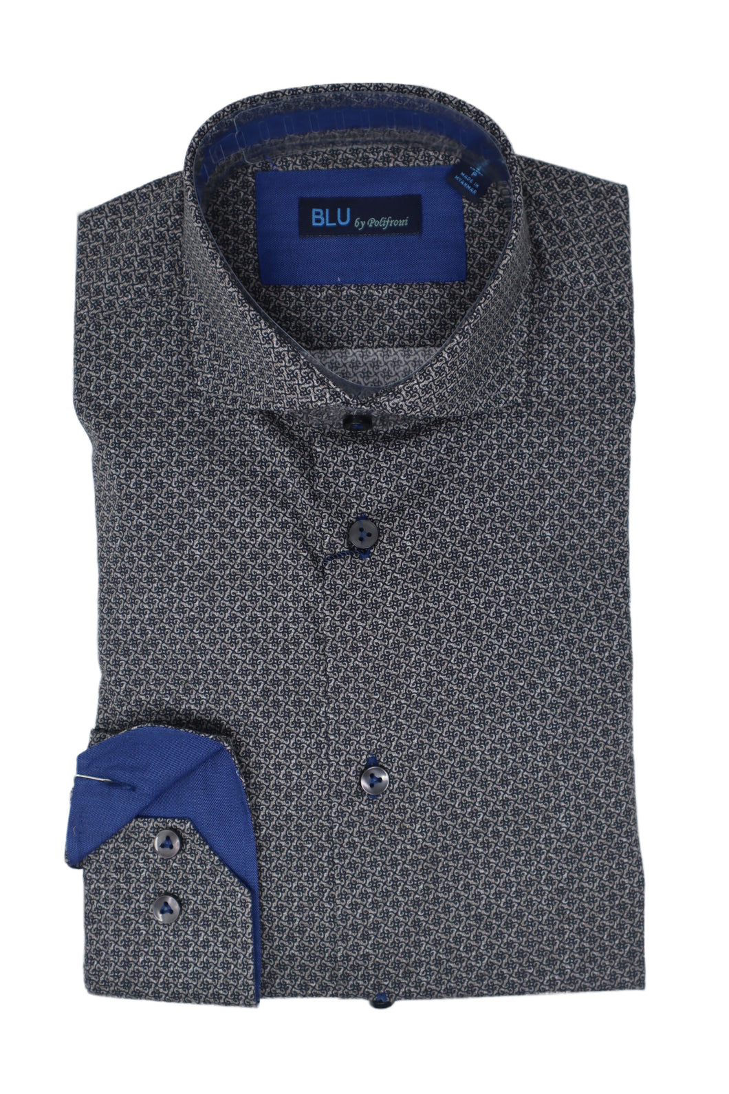 Men's | Blu by Polifroni | 2249663 | Sport Shirt | Brown / Black Pattern