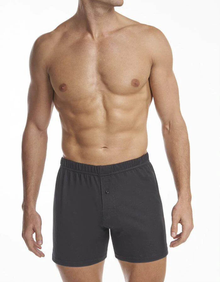 Men's | Stanfield's | 2589 | 100% Cotton Premium Boxer | 2 Pack | Black