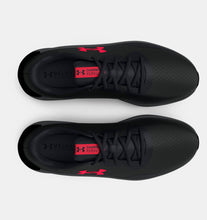 Load image into Gallery viewer, Men&#39;s | Under Armour | 3025801 | Charged Pursuit 3 Wide (4E) | Black / Red