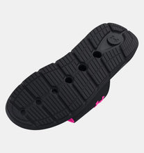 Load image into Gallery viewer, Women&#39;s | Under Armour | 3026027 | Ignite Pro Slides | Black / Rebel Pink