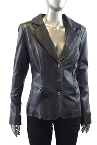 Women's | Plonge | 30412 | Leather Jacket | Black