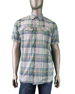 Men's | Columbia | AM7429-304 | Silver Ridge Muliti Plaid S/S Shirt | Grey/Green