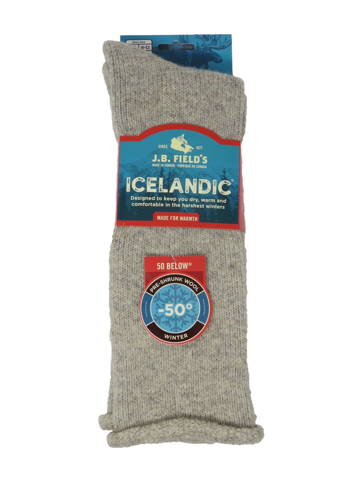 J. B. Field's  | 50 Below Icelandic Socks | Beige